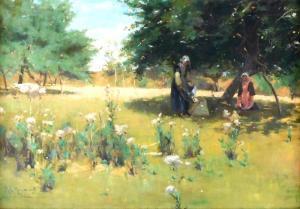 MACPHERSON Margaret Campbell 1860-1931,impressionistic scene of two women in Dutc,Winter Associates 2022-10-03