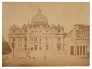 MACPHERSON Robert 1814-1872,Roma. Piazza San Pietro,1856-1857,Gonnelli IT 2022-12-01