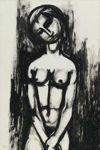 MACWEENEY Leslie 1935,FEMALE NUDE STUDY,Ross's Auctioneers and values IE 2023-11-08