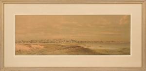 MACY Wendell F 1845-1913,View of Nantucket Town from Monomoy,Eldred's US 2016-11-17