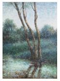 MADA VRIES,Impressionistic landscape with birch trees,CRN Auctions US 2009-06-28