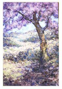 MADA VRIES,Impressionistic landscape with flowering tree,CRN Auctions US 2009-06-28