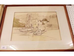 MADDEN Charles 1906-2001,Malta harbour scene,Smiths of Newent Auctioneers GB 2017-12-08