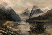 MADDEN John McIntosh 1856-1923,Milford Sound,International Art Centre NZ 2022-04-20