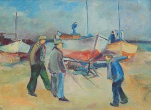 MADDENG T,Figures and fishing boats,Golding Young & Mawer GB 2016-02-17