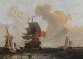 MADDERSTEEG Michiel 1659-1709,A man-o-war in choppy seas,Palais Dorotheum AT 2016-12-19