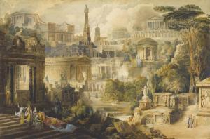 MADDOX GEORGE 1760-1843,A CAPRICCO OF A GREEK CITY IN THE TIME OF PAUSANIUS,Sotheby's GB 2011-07-07
