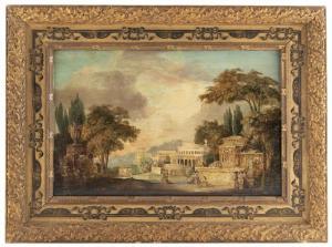 MADDOX GEORGE 1760-1843,Architekturcapriccio einer antiken griechischen Stadt,Nagel DE 2019-10-16
