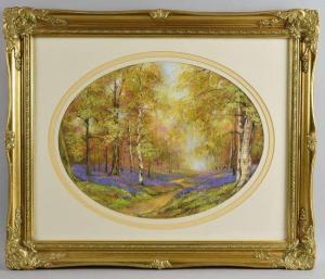 MADDRA Joan,A Breath of Spring, bluebells in woods,Ewbank Auctions GB 2018-07-26