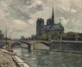 MADELAIN Gustave 1867-1944,Les quais de Paris et chevet de Notre Dame&nbsp,Christie's GB 2016-05-18