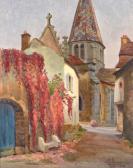 MADELIN F 1800-1900,Rue de village en Bourgogne,1914,Boscher-Studer-Fromentin FR 2015-12-14