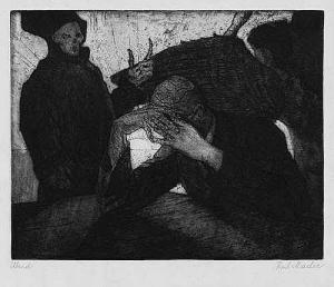 MADER Karl 1884-1952,"Abend": Der Tod und sein Begleiter,Galerie Bassenge DE 2017-11-30
