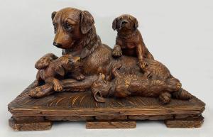 MADER Walter 1800,mother with her three pups,1900,CRN Auctions US 2020-09-20