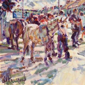 MADERSON Arthur Karl 1942,Tallow Horse Fair,Morgan O'Driscoll IE 2018-01-29