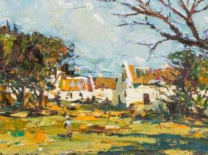 MADGE Don 1920-1997,Cape Cottages with Figure,5th Avenue Auctioneers ZA 2017-02-19
