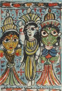 MADHAV SEN Sunil 1910-1979,Three Women,Clars Auction Gallery US 2018-05-20