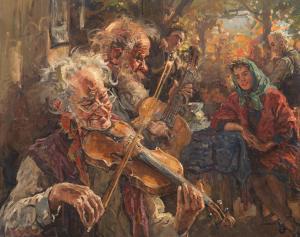 MADONINI Giovanni 1915-1989,The Musicians,1935,Aspire Auction US 2017-09-09