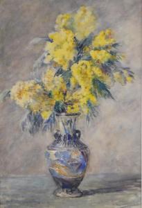 MADOT A,Vase de fleurs jaune,Gautier-Goxe-Belaisch, Enghien Hotel des ventes FR 2017-05-14