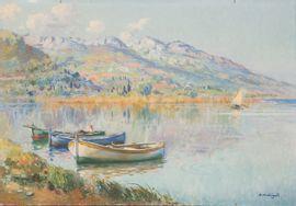 MADRIGALI Olynthe 1887-1950,Barques de pêcheurs en Corse,Conan-Auclair FR 2021-12-16