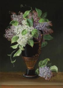 MADSEN C.F 1900-1900,Still life with lilacs in a vase,Bruun Rasmussen DK 2021-05-31