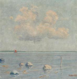 MADSEN Viggo Svend 1885-1954,Coastal view,1953,Bruun Rasmussen DK 2021-08-09