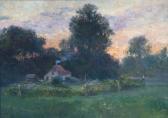 maeckler michel 1872-1925,Landschaftsszenerie mit Bauernkate,1900,DAWO Auktionen DE 2009-04-23