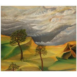 MAEDER Karl H. Otto 1891-1966,Sans titre (paysage d'orage),1938,Tajan FR 2018-01-30