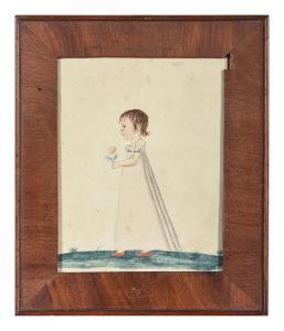 MAENTEL Jacob 1763-1863,Portrait of a Young Girl,Hindman US 2024-03-14