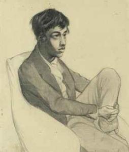 MAENZA Filippo 1825-1860,Portrait of Dante Gabriel Rossetti seated in an ar,Christie's GB 2010-12-15