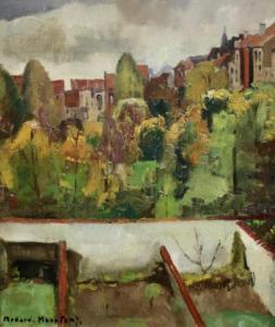 MAERTENS Medard 1875-1946,Jardin à Woluwe,1933,Venduehuis NL 2021-07-04