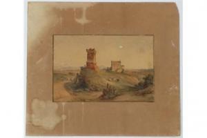 MAES Giacomo 1800-1800,Italian Landscape, Roma',1862,Dickins GB 2015-09-12