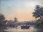 MAES Henri Hendrik 1800-1800,Paddling On the River,William Doyle US 2010-06-23