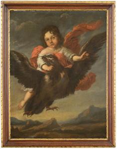 MAES Nicolaes 1634-1693,Ganimede rapito da Giove trasformato in aquila,Meeting Art IT 2023-11-18