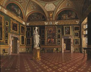 MAESTOSI Francesco 1822-1883,INTERNO DI PALAZZO PITTI,Pandolfini IT 2020-09-29