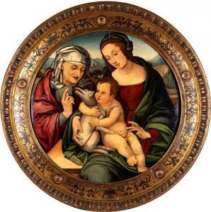MAESTRO DEI CASSONI CAMPANA,Madonna col Bambino e Sant'Anna,Casa d'Aste Arcadia IT 2023-10-25