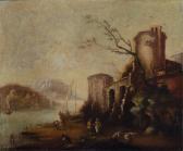 MAESTRO DEI PAESAGGI CORRER,Capriccio,18th century,Wannenes Art Auctions IT 2021-03-18