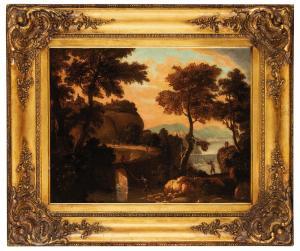 MAESTRO DEI PAESAGGI CORRER,Paesaggio fluviale con pes,18th century,Wannenes Art Auctions 2021-03-18