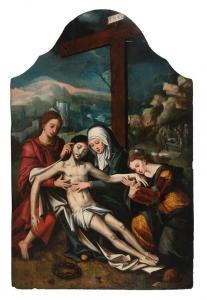 MAESTRO DEL PAPAGAYO,Pietà with Saint John the Baptist and Mary Mag,16th century,La Suite 2023-03-30