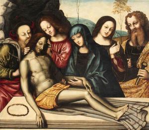 maestro di san vincenzo martire,Deposizione di Cristo nel sepolcro,Bertolami Fine Arts 2021-05-15
