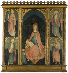 MAESTRO PAROTO,THE MADONNA AND CHILD WITH SAINTS SIRUS, JOHN THE ,Sotheby's GB 2012-07-04