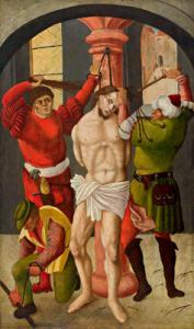 MAESTRO SASSONE DI ANNABERG,La flagellazione di Cristo,Palais Dorotheum AT 2007-10-17