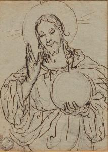 MAFFEI Francesco 1605-1660,Le Christ Pantocrator,De Maigret FR 2022-12-16