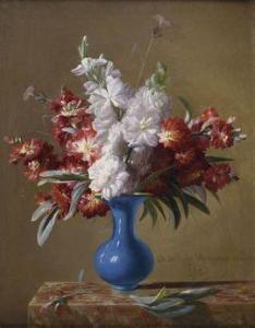 MAGAUD Dominique Antoine,Nature morte au bouquet de fleurs,1862,Etienne de Baecque 2021-11-29