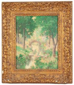 MAGEE James C 1846-1924,Japanese Bridge, Fairmount Park,Cottone US 2019-06-26