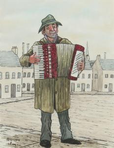 MAGEE Quinn,THE ACCORDION PLAYER,Ross's Auctioneers and values IE 2024-01-24