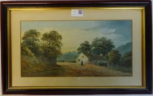 MAGENIS H 1800-1800,Country Lane with Cottage and Figure,David Duggleby Limited GB 2016-10-29