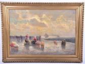 MAGERER H 1800-1900,A landscape painting of Dutch flower sellers ,19th century,Dawson's Auctioneers 2019-03-23