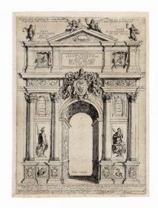 maggi Giovanni Battista,Arco di trionfo eretto in Campidoglio a Papa Paolo,1605,Gonnelli 2019-02-04