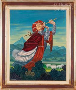 MAGGIORA VERGANO ALESSANDRO 1905-1984,Bergère à la flute,Gros-Delettrez FR 2025-03-12