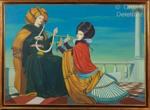 MAGGIORA VERGANO ALESSANDRO 1905-1984,Femme à la flute et femme à la harpe,Gros-Delettrez 2025-03-13